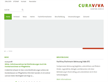 Tablet Screenshot of curaviva-zh.ch